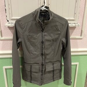 Prana Gray Athletic Ski Jacket XS